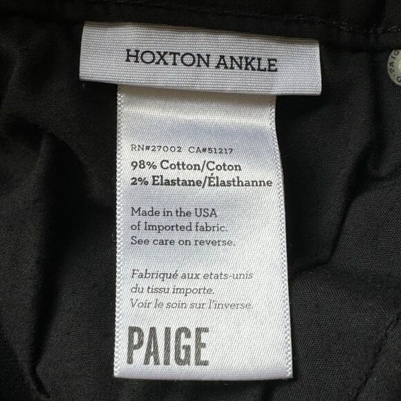 Paige Jeans Womens 27 Hoxton Straight Ankle Distressed Grunge Goth Alt Edgy Rave - Picture 16 of 16